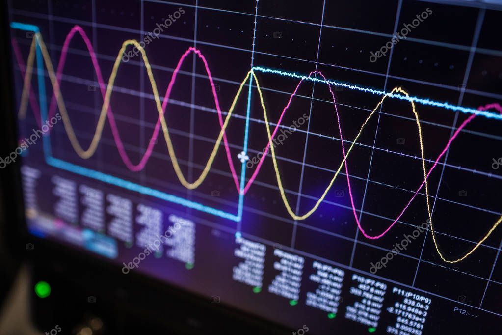 Oscilloscope probes on a printed circuit board
