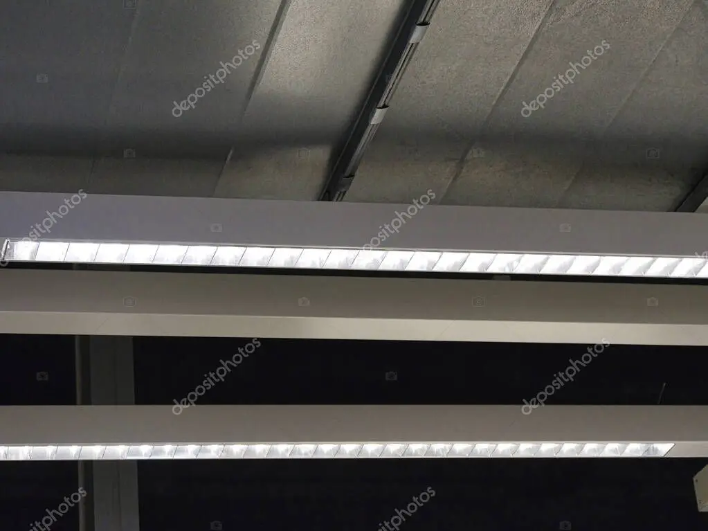 Commercial office lighting with dimmable LED fixtures